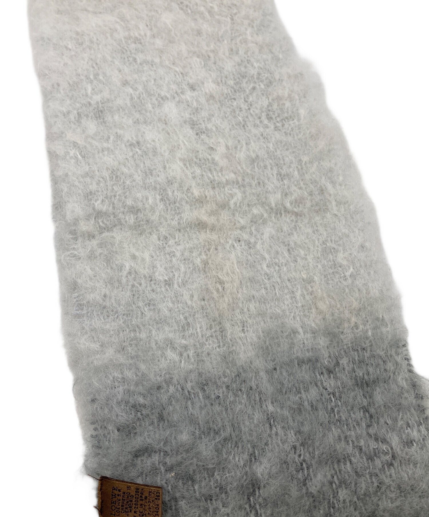 【新品】LOEWE ロエベ モヘアマフラー / アナグラム / 刺繍 LOEWE（ロエベ） マフラー アナグラム ロゴ刺繍 ショール マフラー