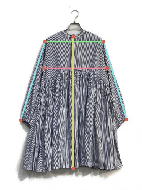 中古・古着通販】BEARDSLEY (ビアズリー) ストライプギャザー