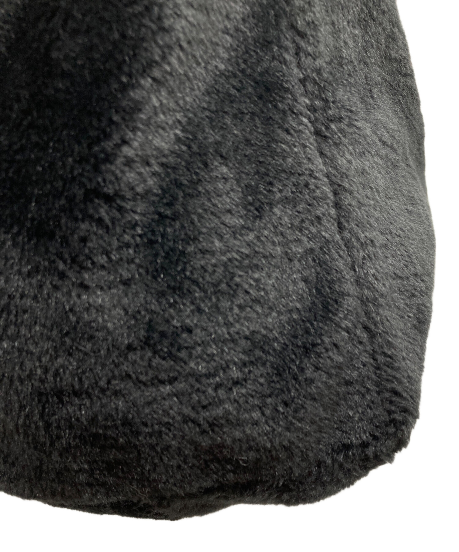 LUDLOW ラドロー ファー バッグ ブラック 中古・古着通販】LUDLOW (ラドロー) フェイクファートートバッグ