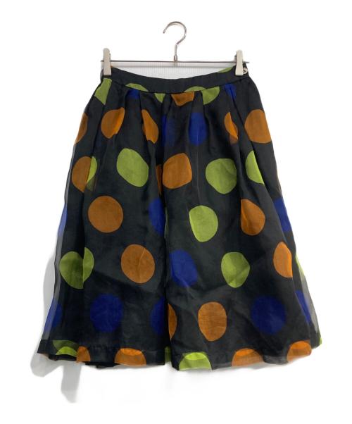 希少 AD2003 トリココムデギャルソン シルク100% 大判ドット スカート 中古・古着通販】tricot COMME des GARCONS (トリココムデギャルソン