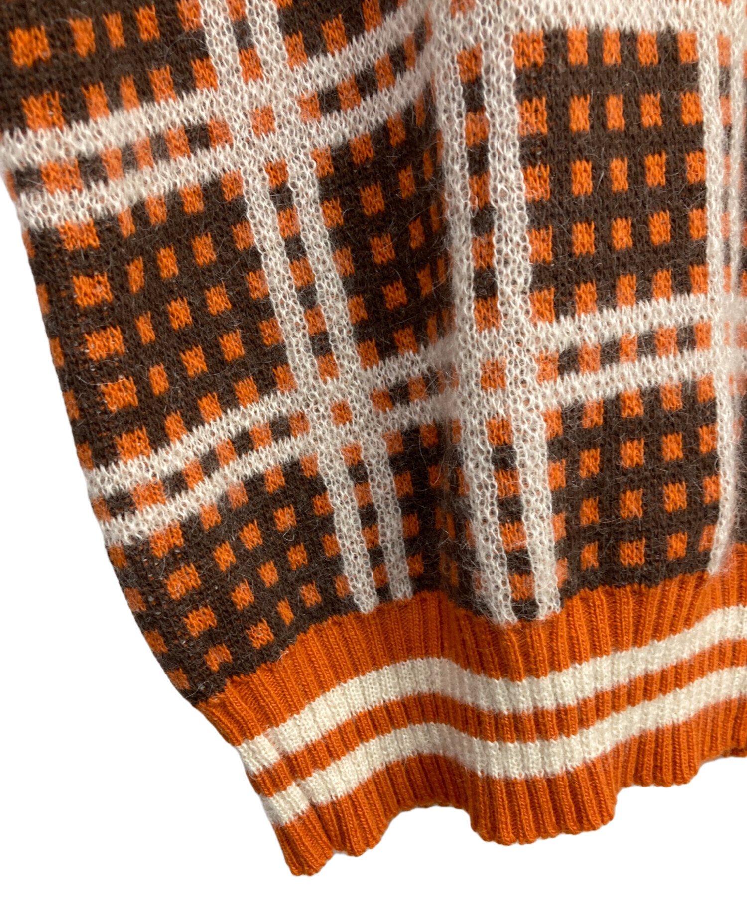 中古・古着通販】MARNI (マルニ) チェック柄タートルネックニット 23AW