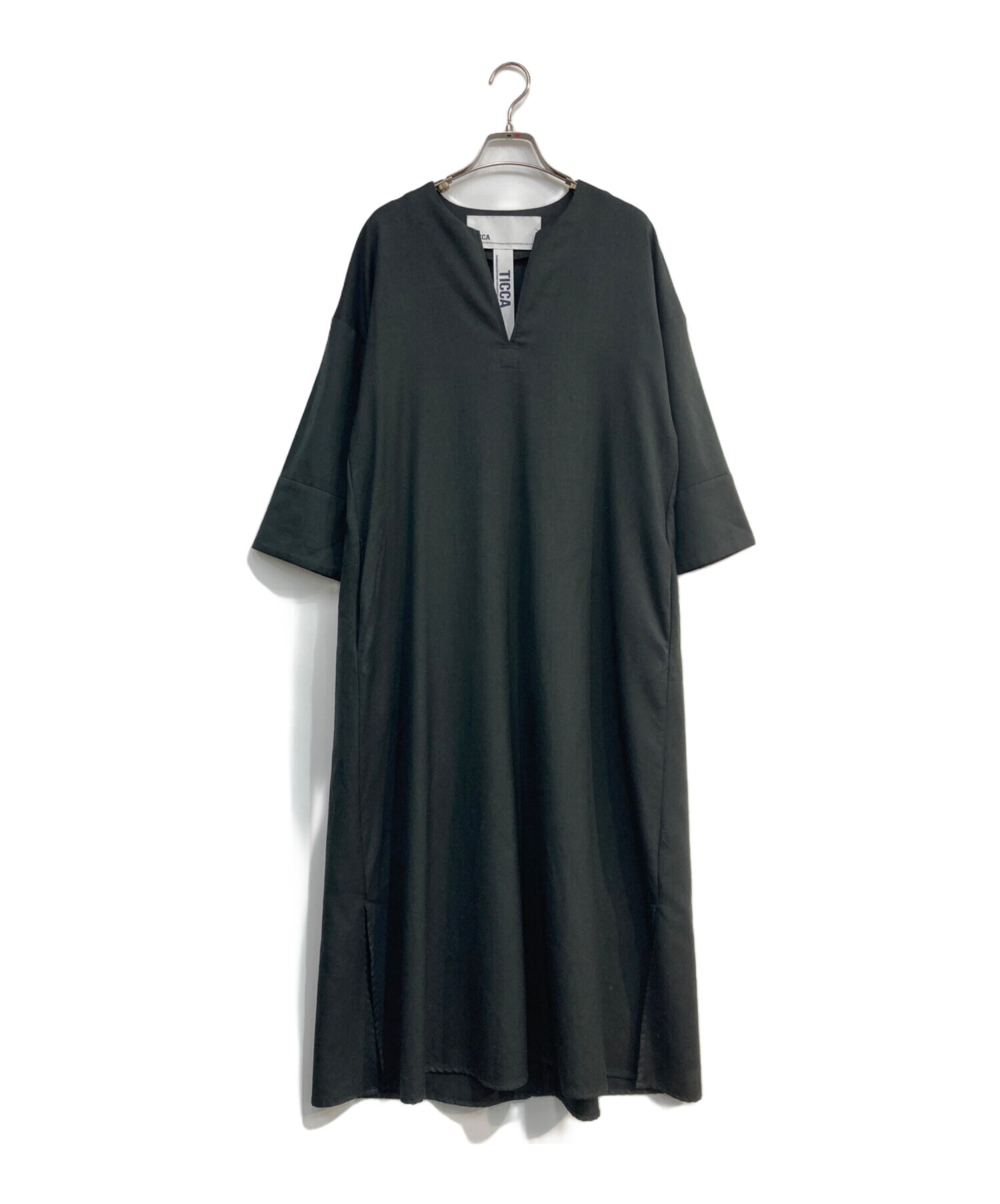 中古・古着通販】TICCA (ティッカ) ウールキーネックドレス TBCA-162