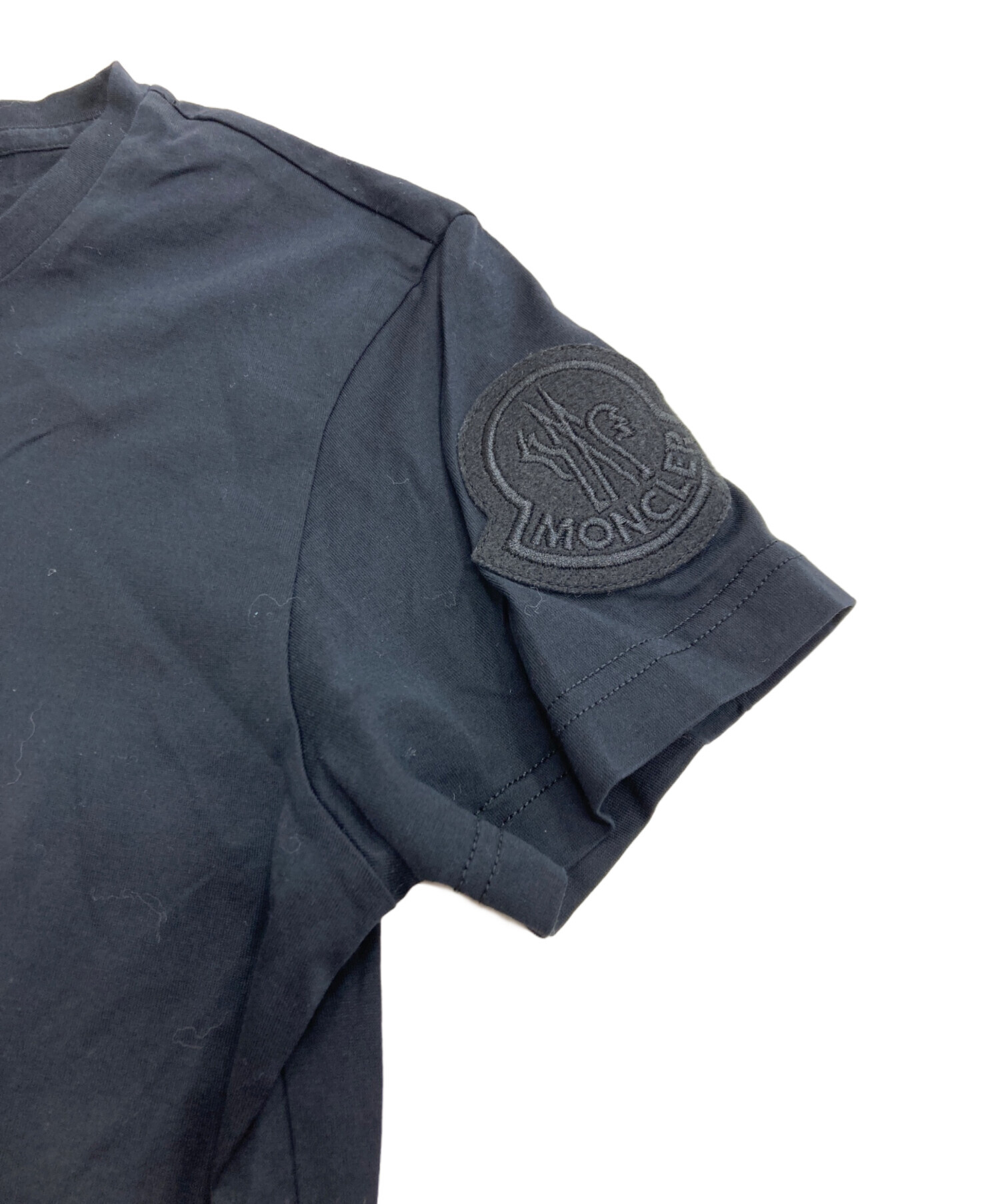 中古・古着通販】MONCLER (モンクレール) GIROCOLLO T-SHIRT ブラック