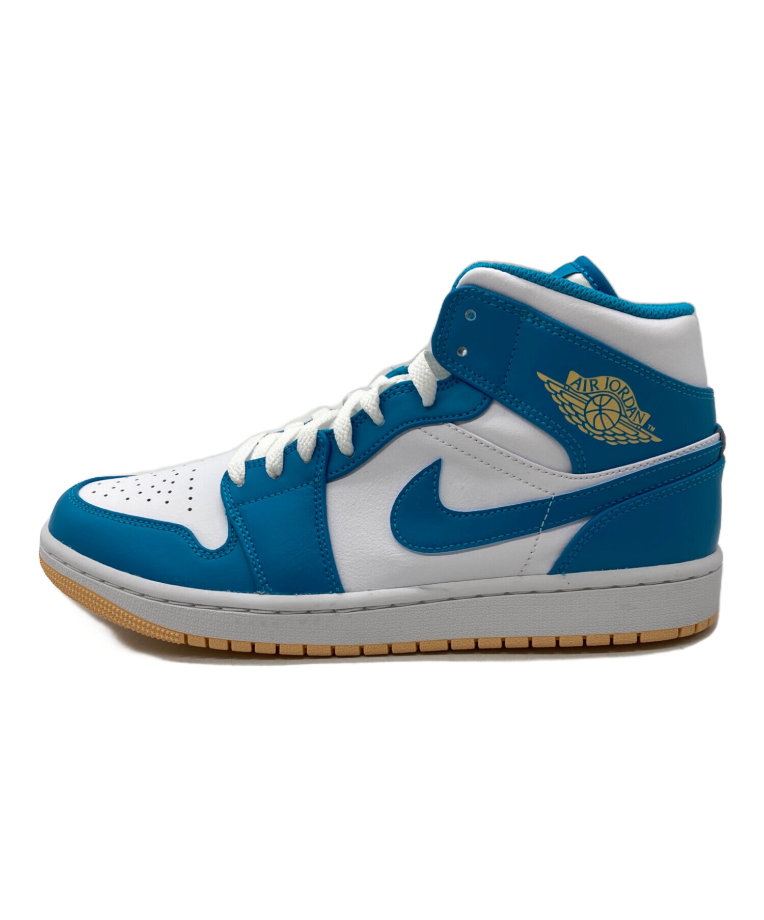 NIKE AIR JORDAN 1 MID 27cm 新品未使用 中古・古着通販】NIKE (ナイキ) AIR JORDAN 1 MID ブルー×ホワイト