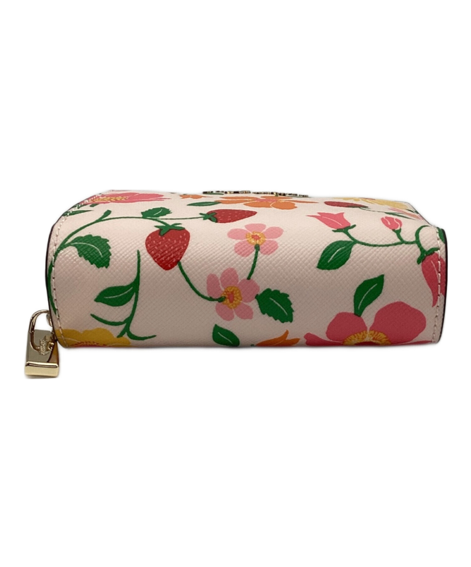 【未使用★箱付】kate spade 二つ折り財布 ストロベリーガーデンプリント 中古・古着通販】Kate Spade (ケイトスペード) ストロベリーガーデン