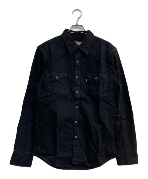 VERONICA DE PIANTE カジュアルシャツ S 黒 【古着】【中古】【送料無料】 古着 BRANDINI 半袖 シルクシャツ ボックスシャツメンズM相当