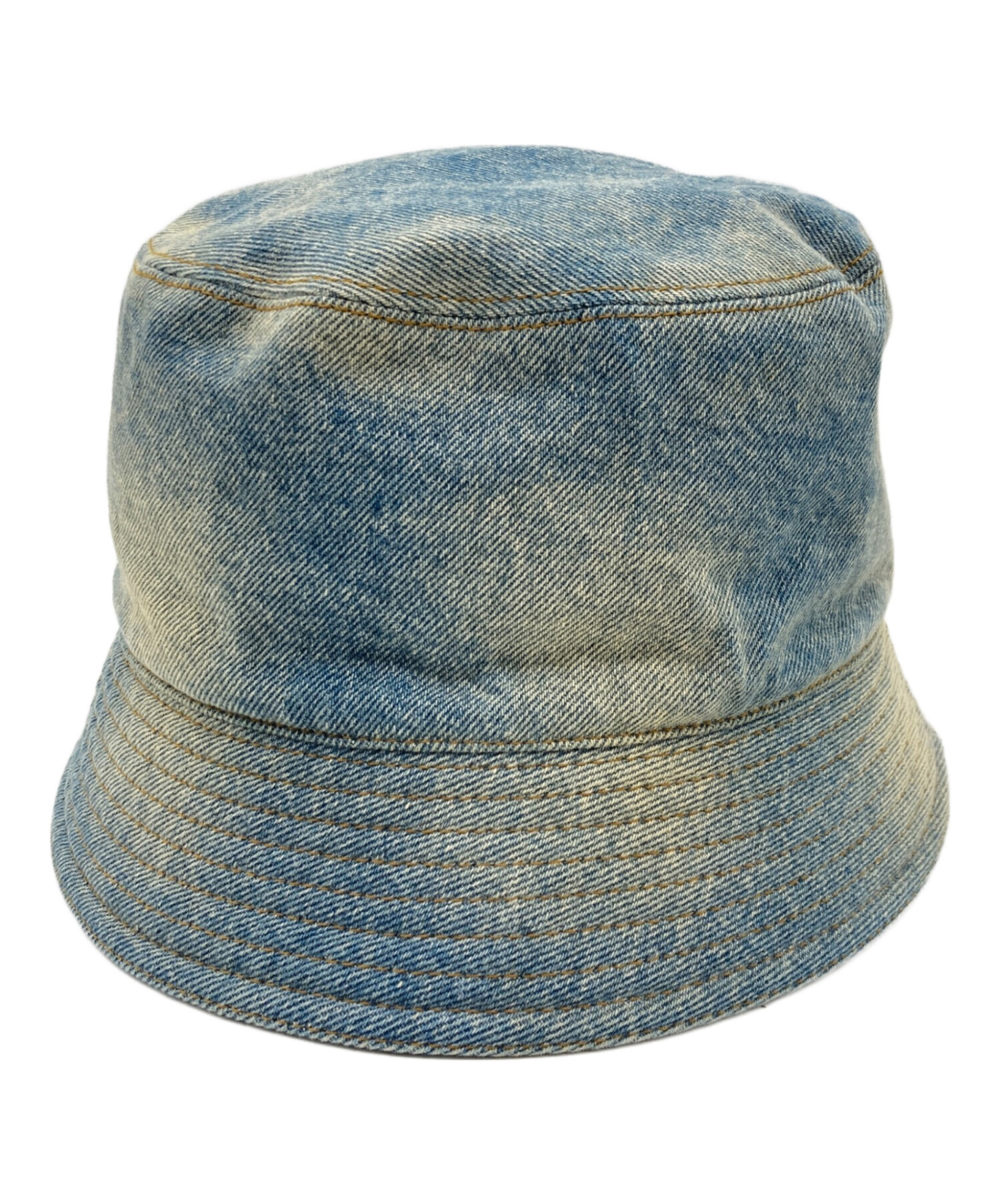 PRADA デニム バケットハットL ブラック トライアングルロゴ PRADA デニム バケットハットL ブラック トライアングルロゴ