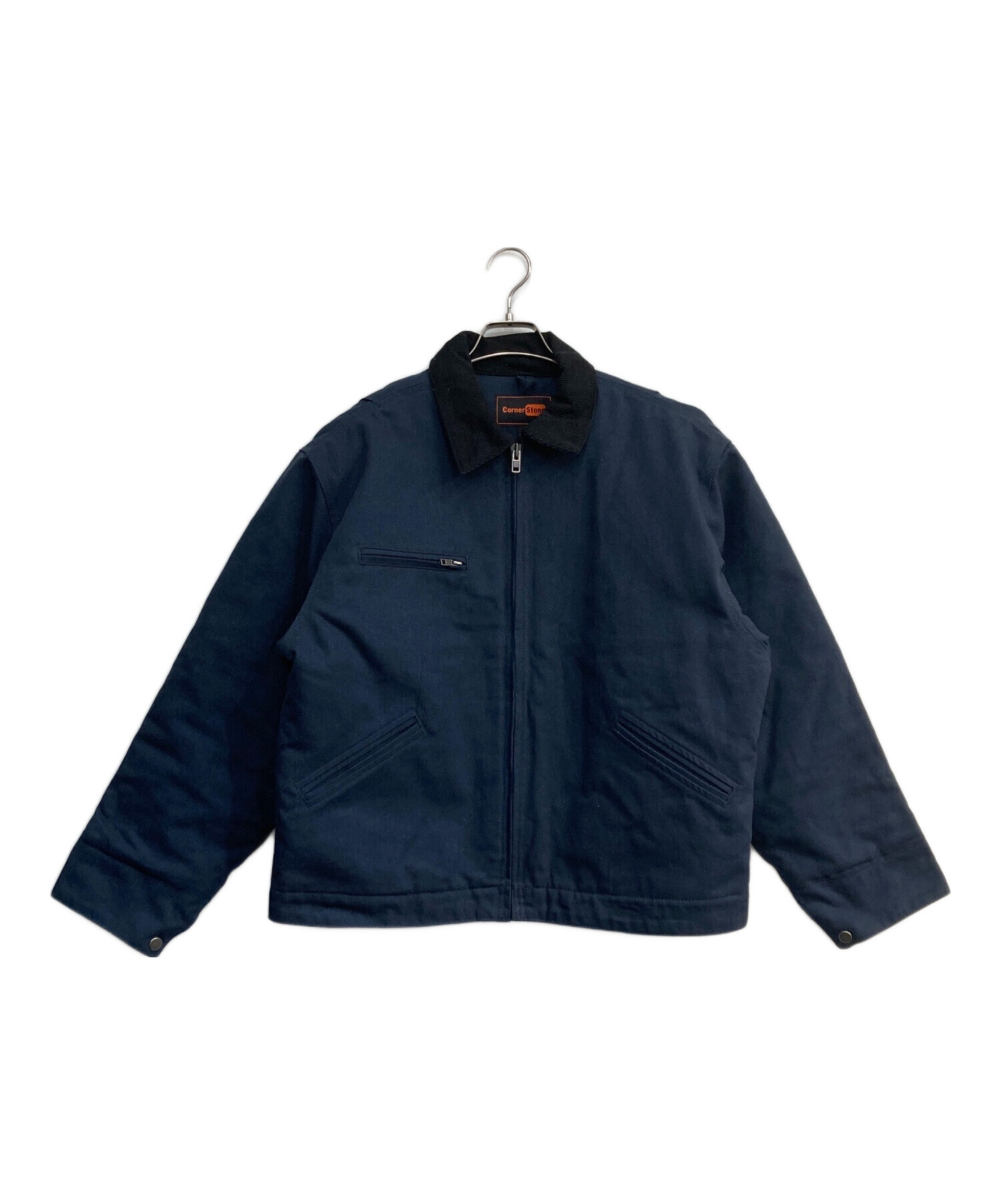 Corner Stone ネイビー ジャケット Mサイズ　短丈 中古・古着通販】corner stone (コーナー ストーン) ダックジャケット