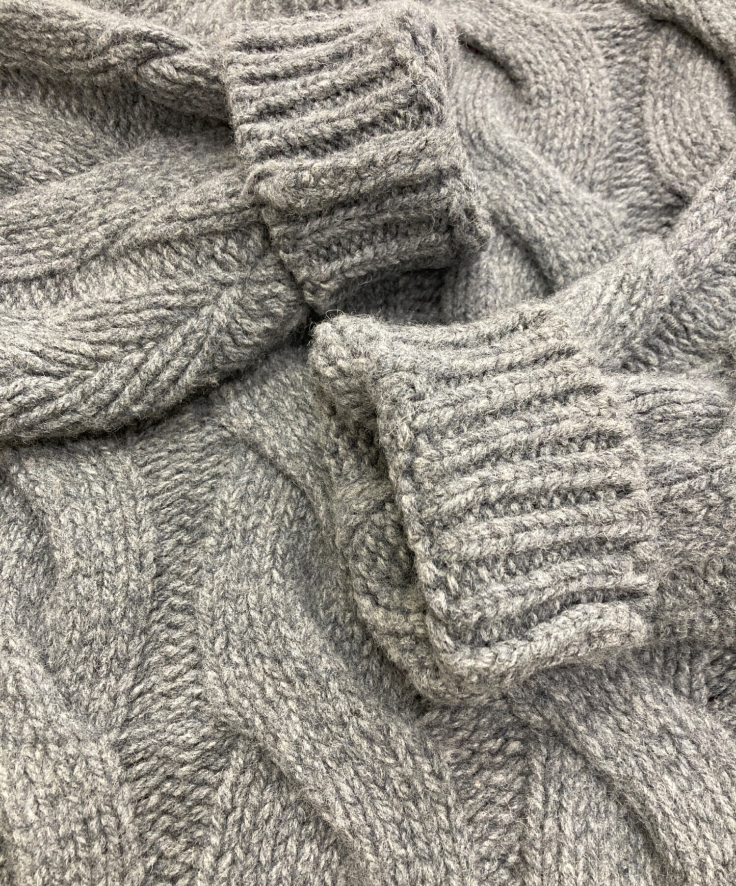 中古・古着通販】CLANE (クラネ) BIG CABLE OVER HAND KNIT TOPS