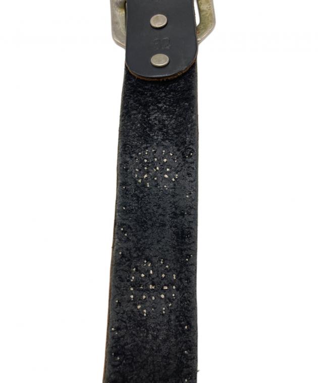 中古・古着通販】DOA (ドア) スタッズレザーベルト ブラック｜ブランド