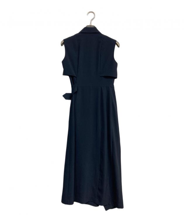 L'AUBE BLANC Side-buckle Drape Dress Asymmetric Side Buckle Dress