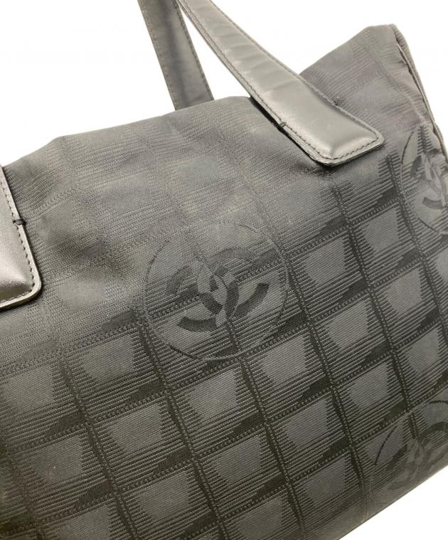 中古・古着通販】CHANEL (シャネル) ナイロンハンドバッグ ブラック