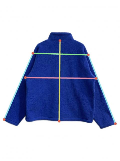 中古・古着通販】stussy (ステューシー) Half Zip Mock Neck ブルー