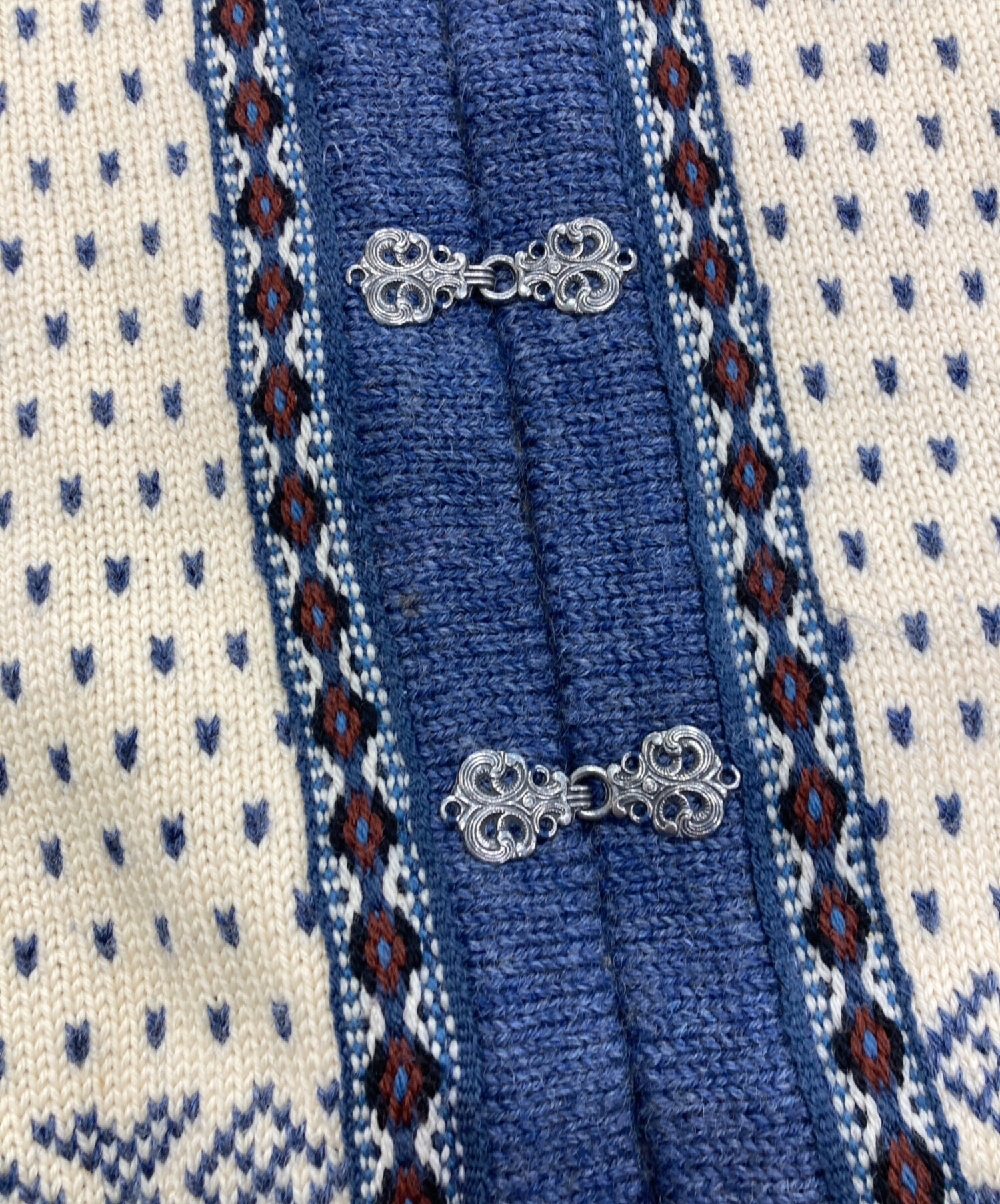 DALE of NORWAY カーディガン ブルー ノルディック柄セーター 46 中古・古着通販】DALE OF NORWAY (ダーレ オブ ノルウェイ