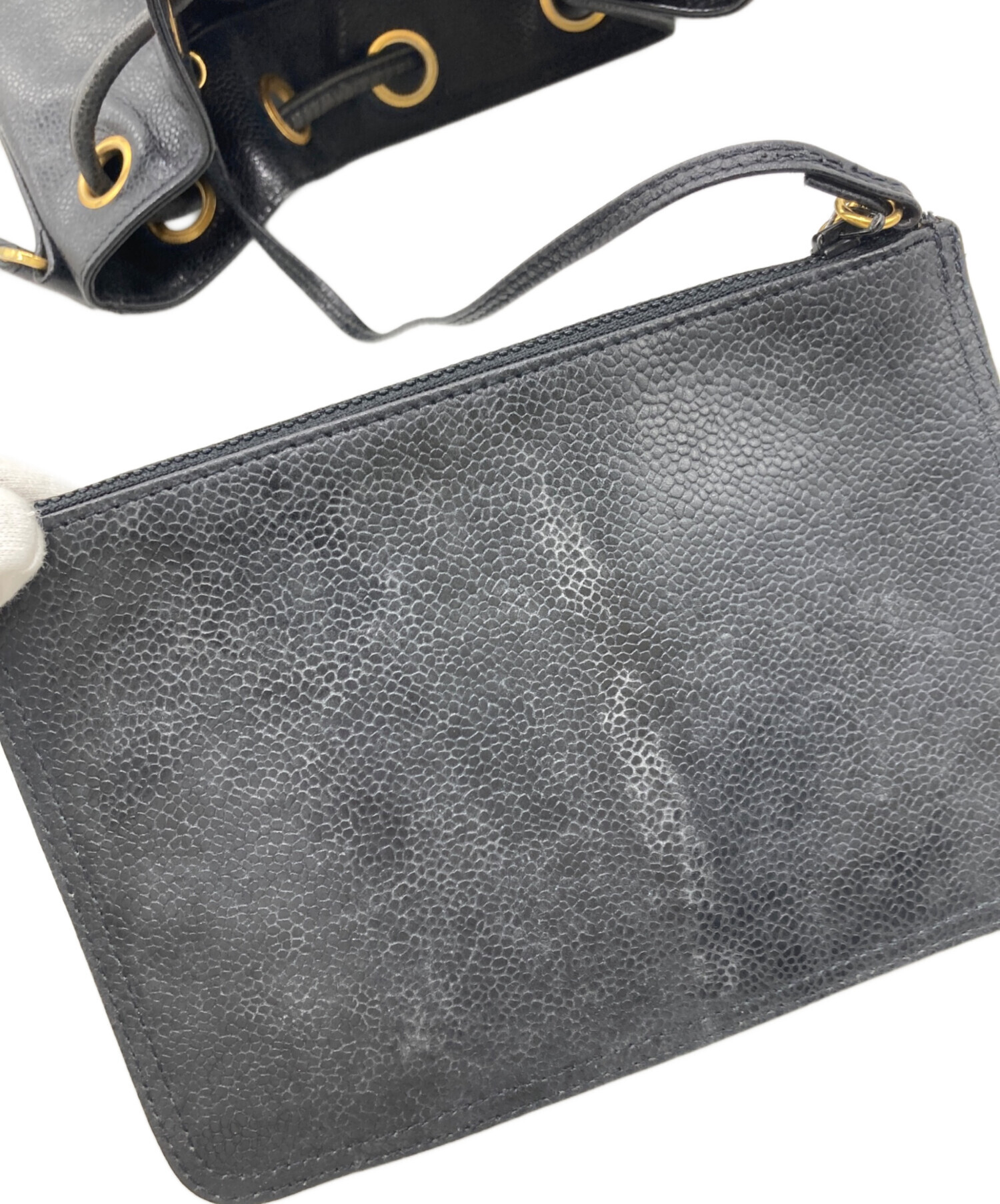 激レア✨シャネル　ショルダーバッグ　巾着 プレジション ココマーク　スパンコール 中古・古着通販】CHANEL (シャネル) ココマーク巾着ショルダーバッグ