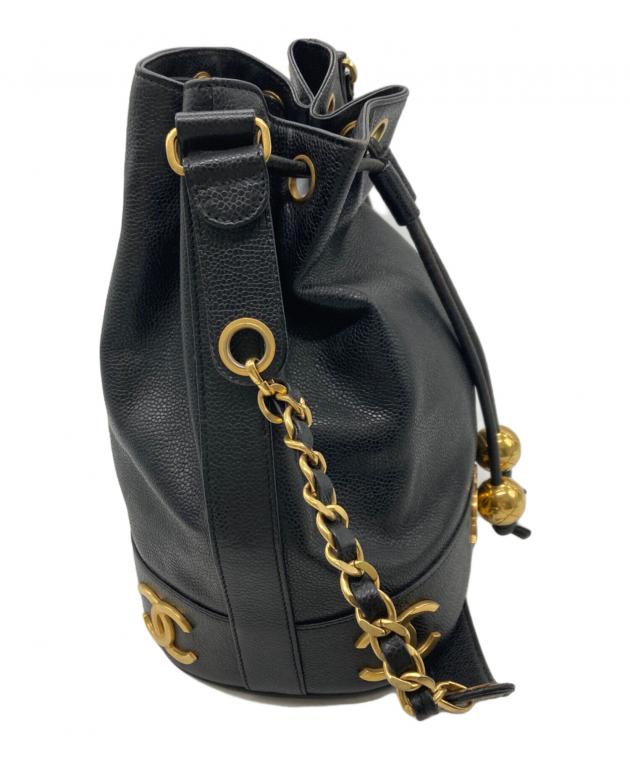 中古・古着通販】CHANEL (シャネル) ココマーク巾着ショルダーバッグ
