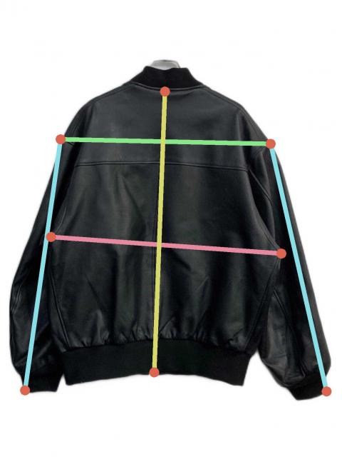 中古・古着通販】BEAMS (ビームス) レザーボマージャケット ブラック