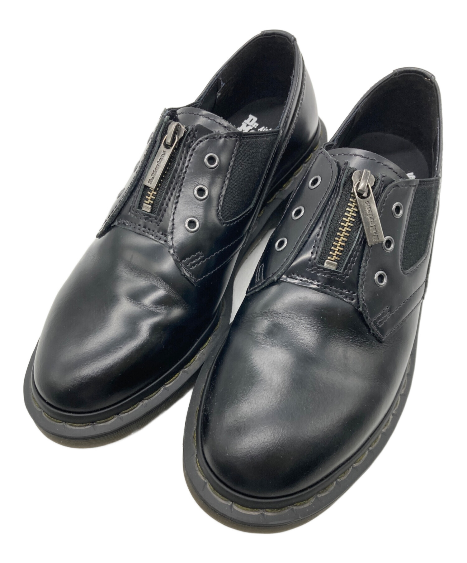 1461 Gusset ブラック UK6（25㌢）サイズ Dr Martens☆1461 GUSSET☆ガセット 3ホール☆兼用 (Dr.Martens
