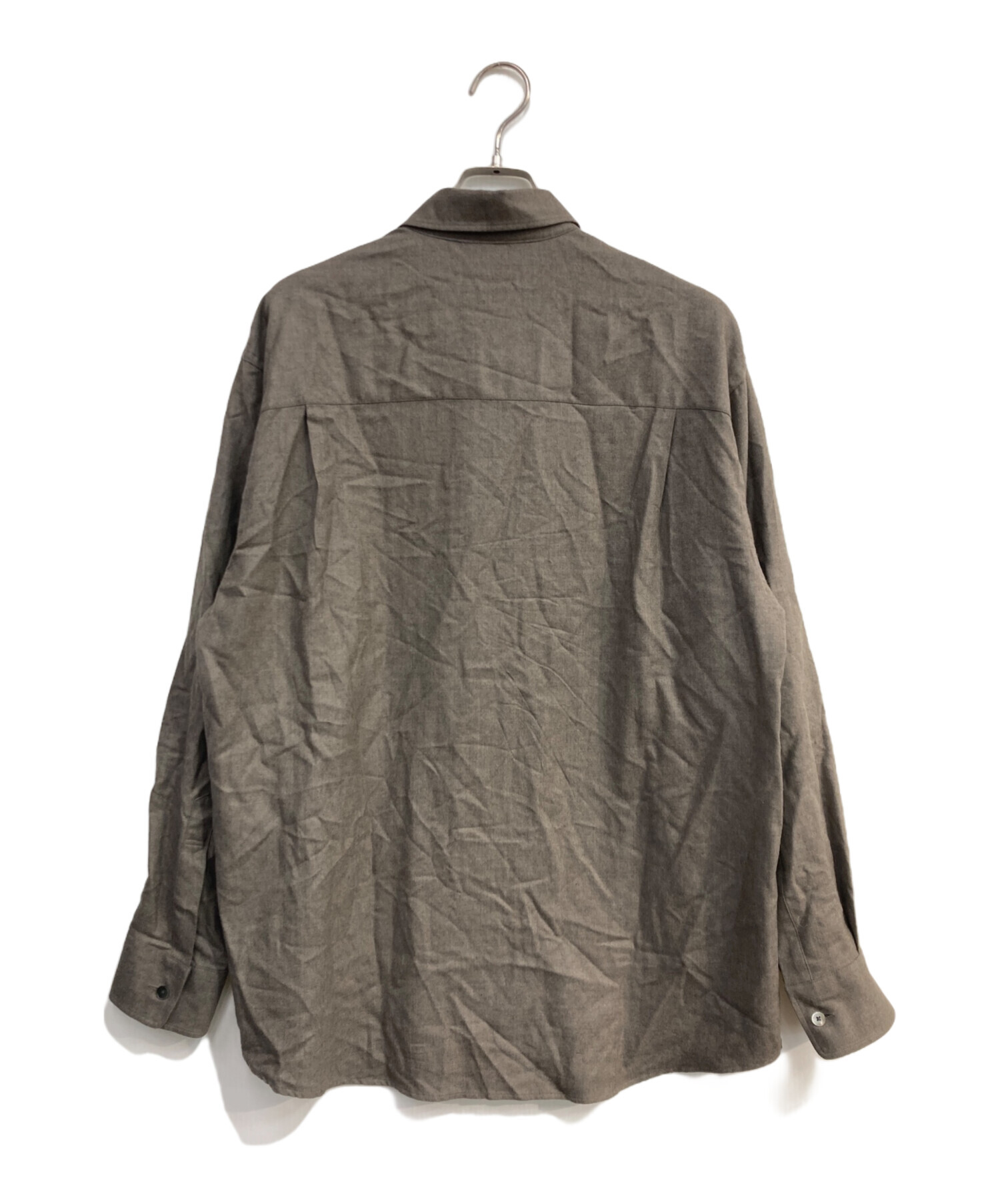 中古・古着通販】AURALEE (オーラリー) SUPER LIGHT WOOL SHIRT 24AW 