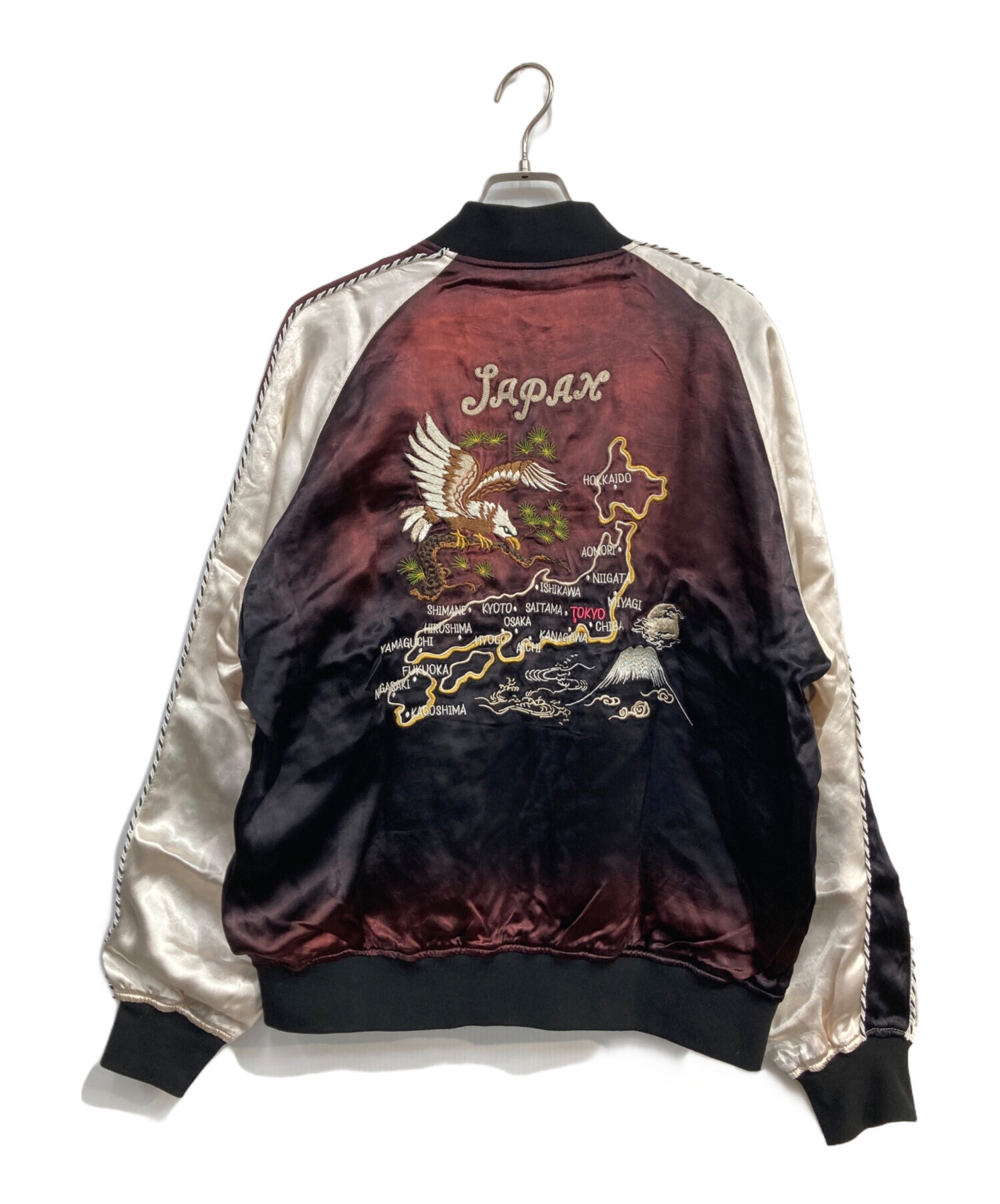超美品 ショット スカジャン ワイン色 Schott スーベニア schott