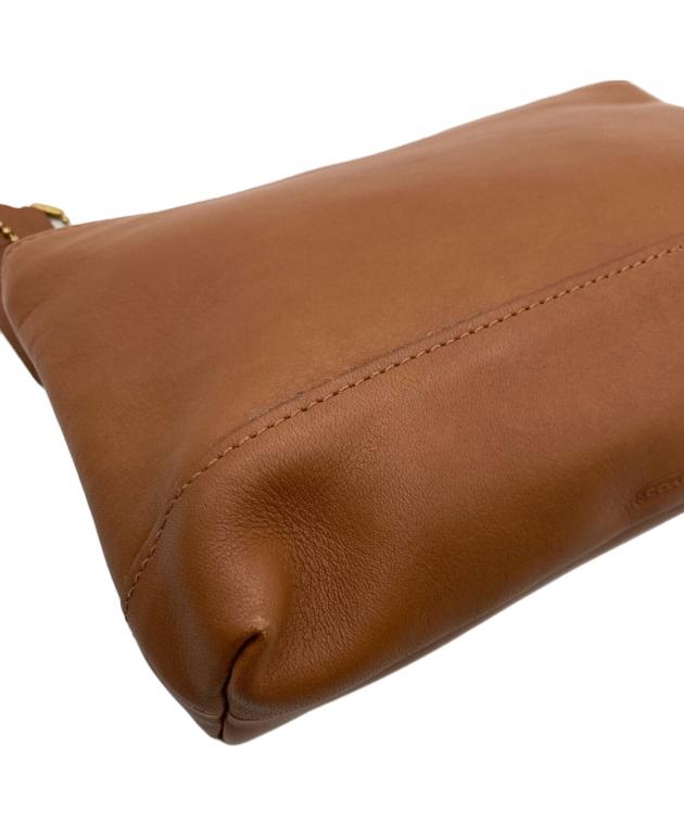 中古・古着通販】COACH (コーチ) レザーポーチ ブラウン｜ブランド