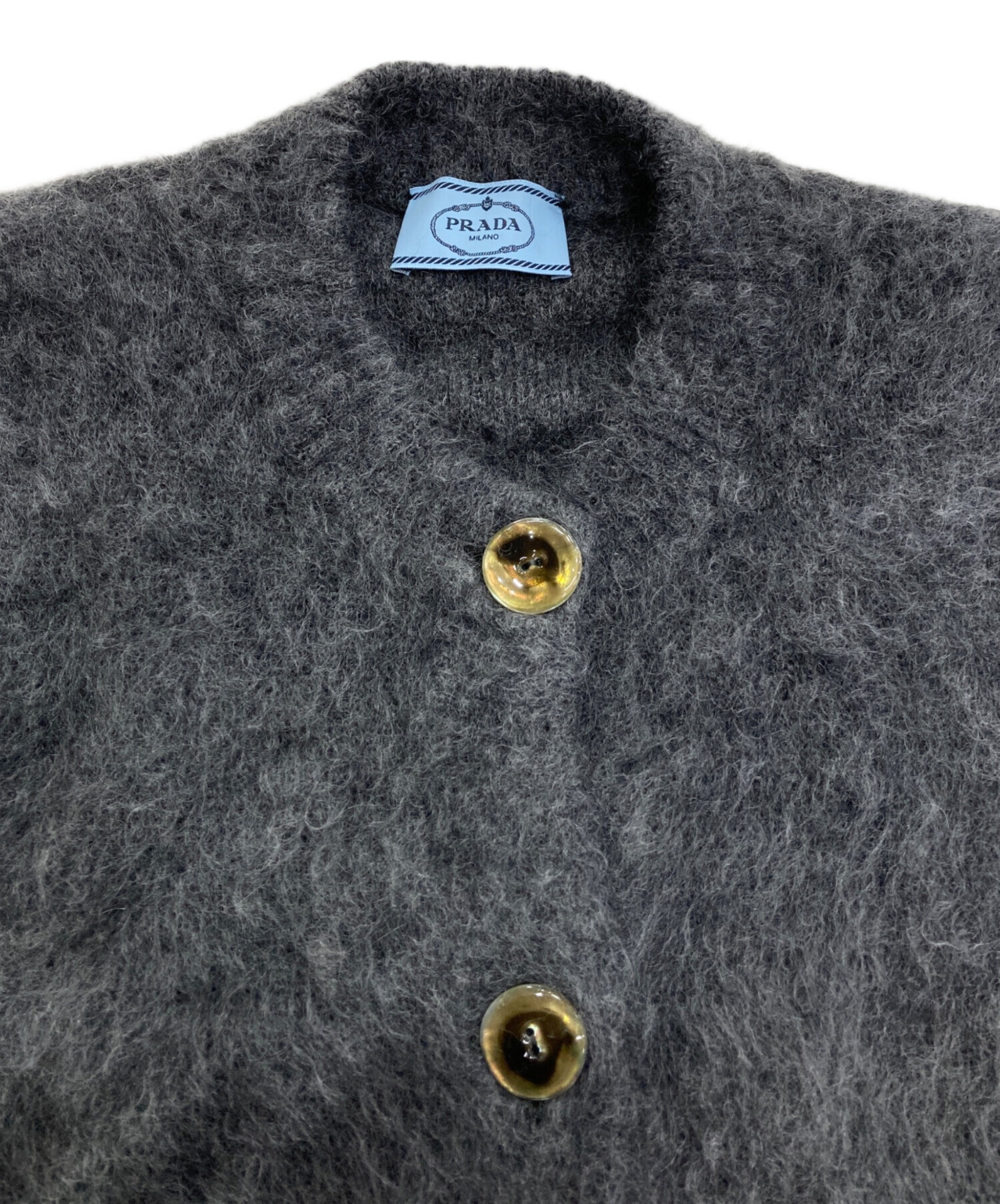 中古・古着通販】PRADA (プラダ) シャギーモヘヤニットカーディガン