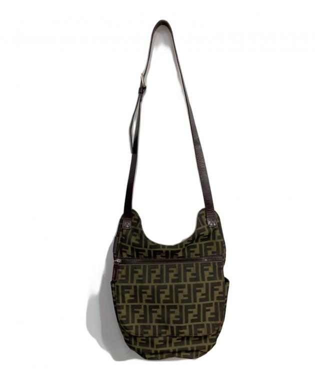 中古・古着通販】FENDI (フェンディ) ズッカショルダーバッグ ブラウン