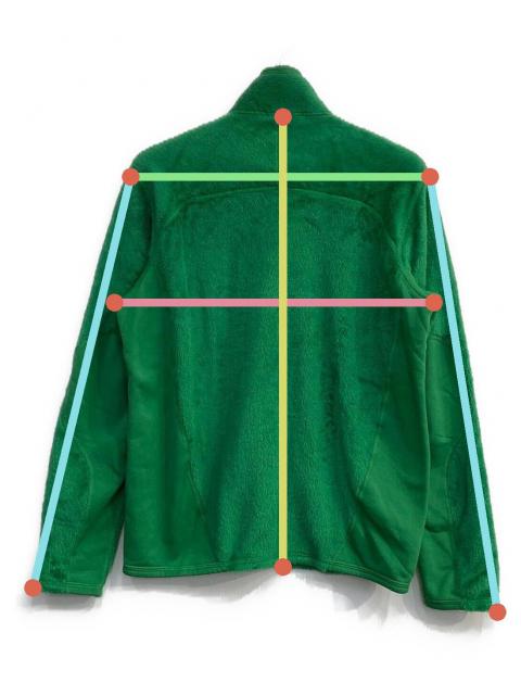 その他 PATAGONIA R2 FLEECE JACKET 25136FA12 SIZE S GREEN 3019006815225424_drawn.jpeg