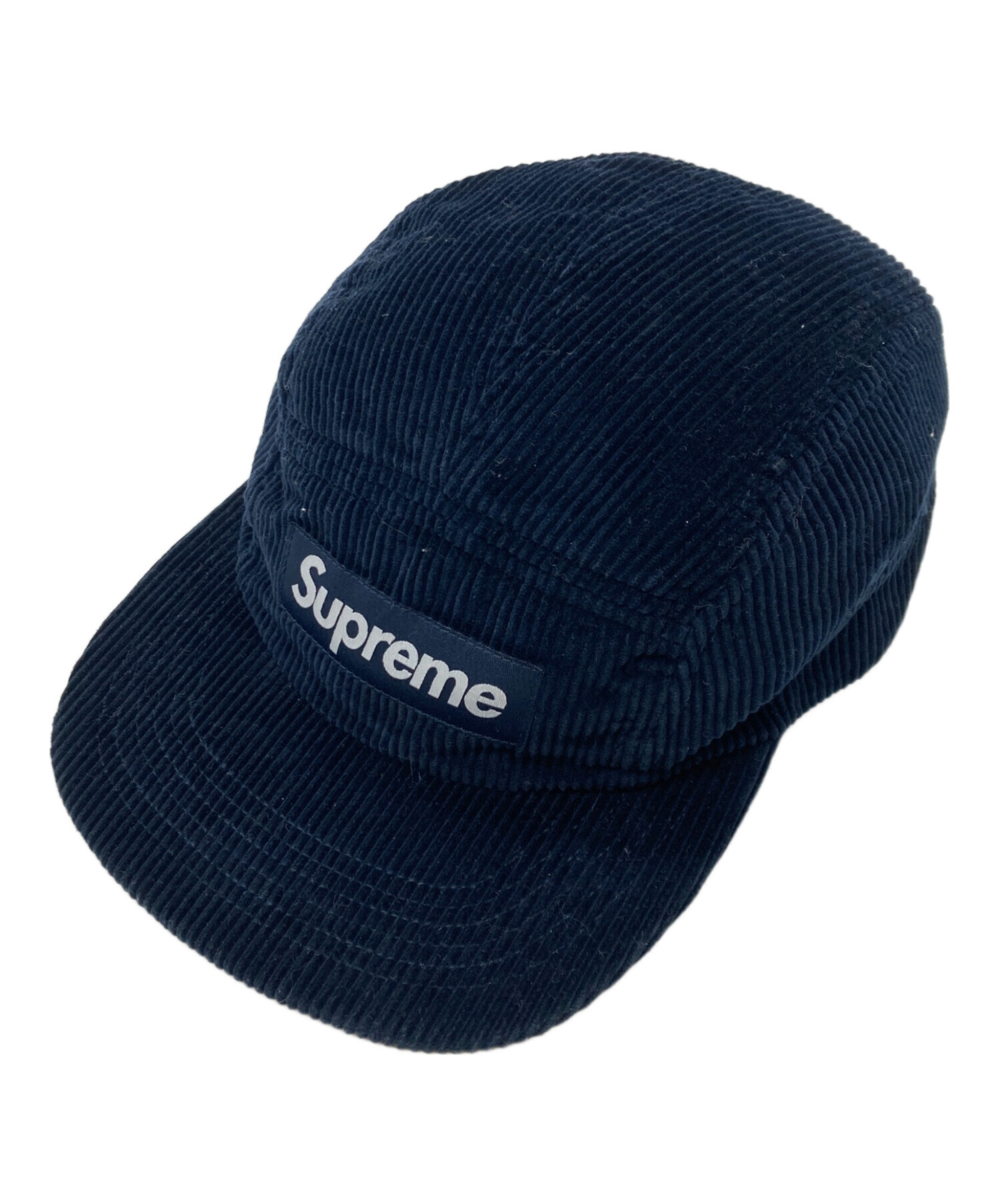 中古・古着通販】Supreme (シュプリーム) Corduroy Camp Cap ネイビー
