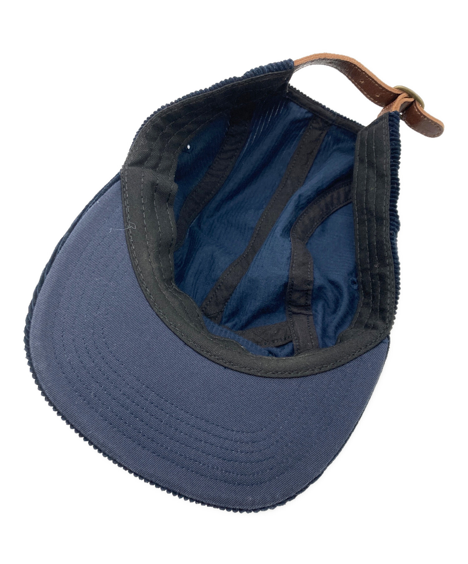 中古・古着通販】Supreme (シュプリーム) Corduroy Camp Cap ネイビー