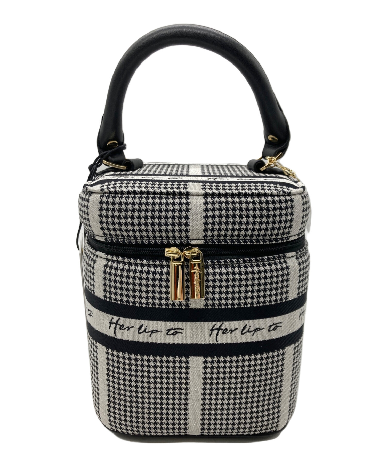 めじょ　Her lip to Jacquard Vanity Bag HLT Jacquard Vanity Bag