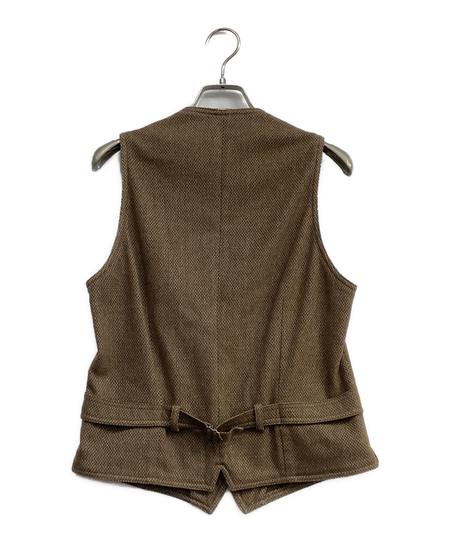 中古・古着通販】LARDINI (ラルディーニ) 前開きジレ ブラウン サイズ