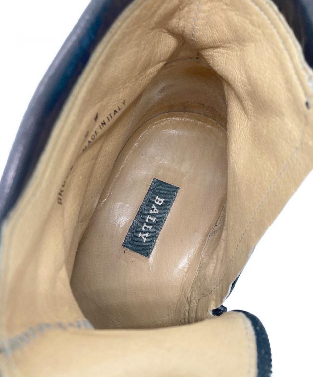 BALLYバリー新品トレッキングブーツ43箱付き 128700円 28モノグラム 中古・古着通販】BALLY (バリー) BROCK サイドジップブーツ ブラック