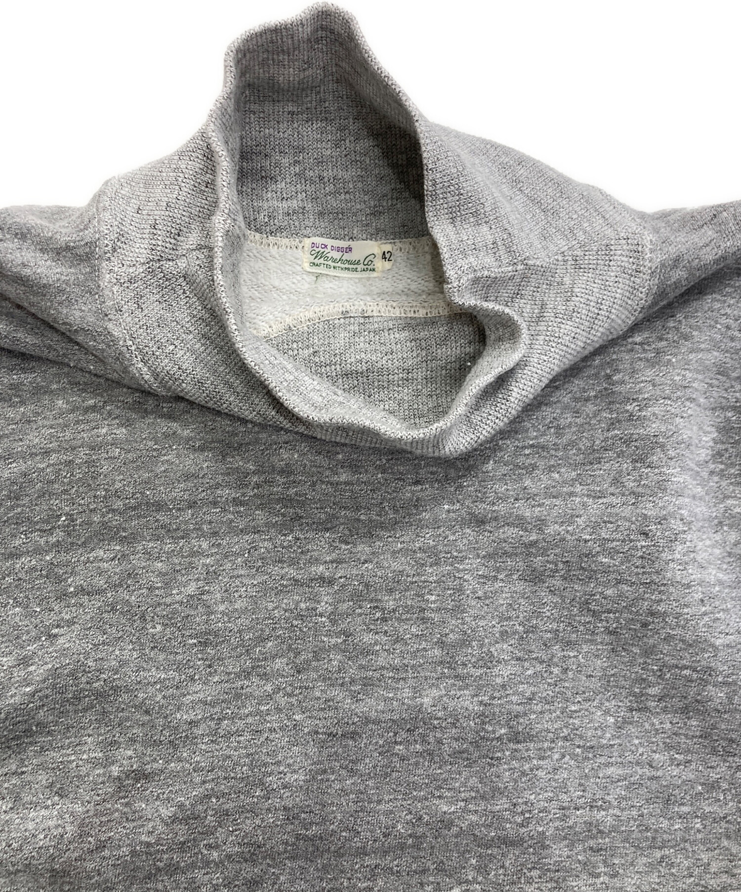 中古・古着通販】WAREHOUSE (ウエアハウス) 2本針ハイネックスウェット