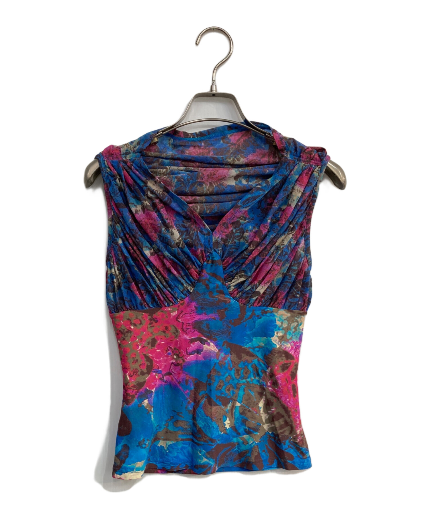 中古・古着通販】ISSEY MIYAKE (イッセイミヤケ) 総柄ノースリーブ