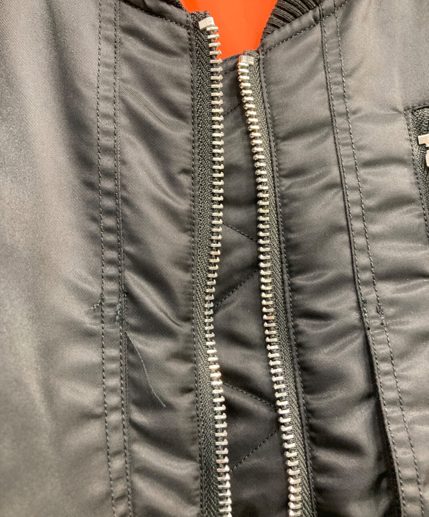 中古・古着通販】SeeSew (シーソー) OVERSPEC MA-1 JACKET ブラック