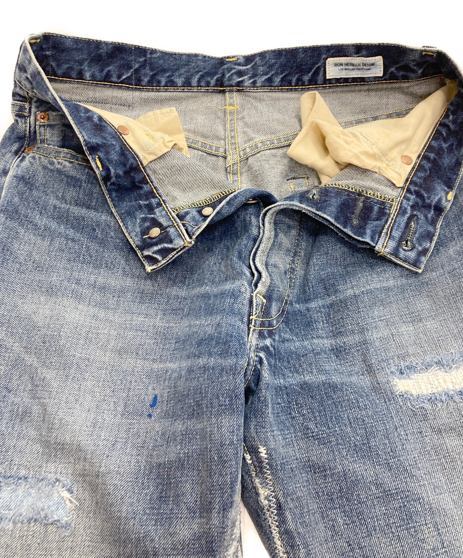 中古・古着通販】Ron Herman (ロンハーマン) リペア加工デニムパンツ