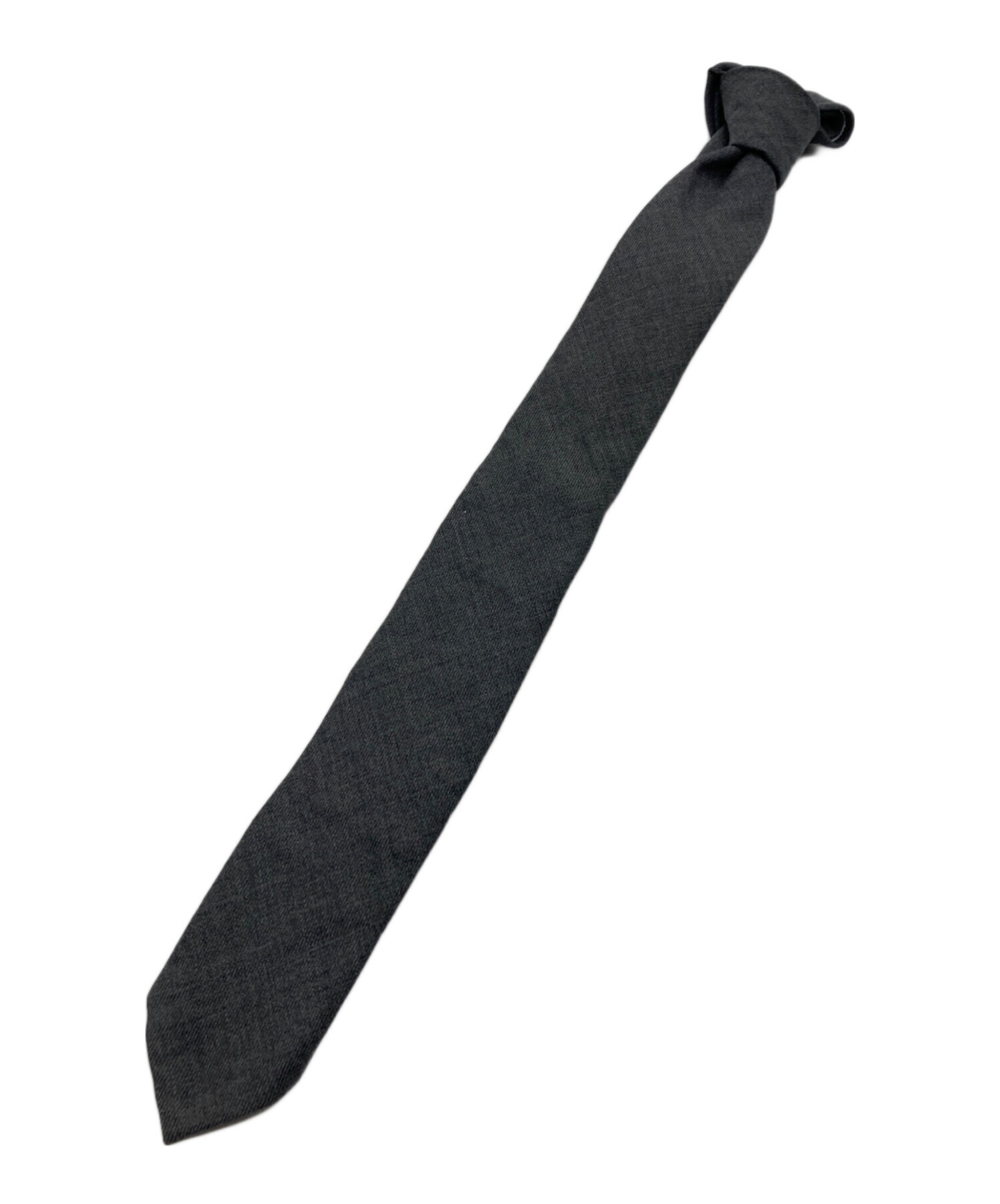 中古・古着通販】Thom Browne (トムブラウン) ウールネクタイ グレー