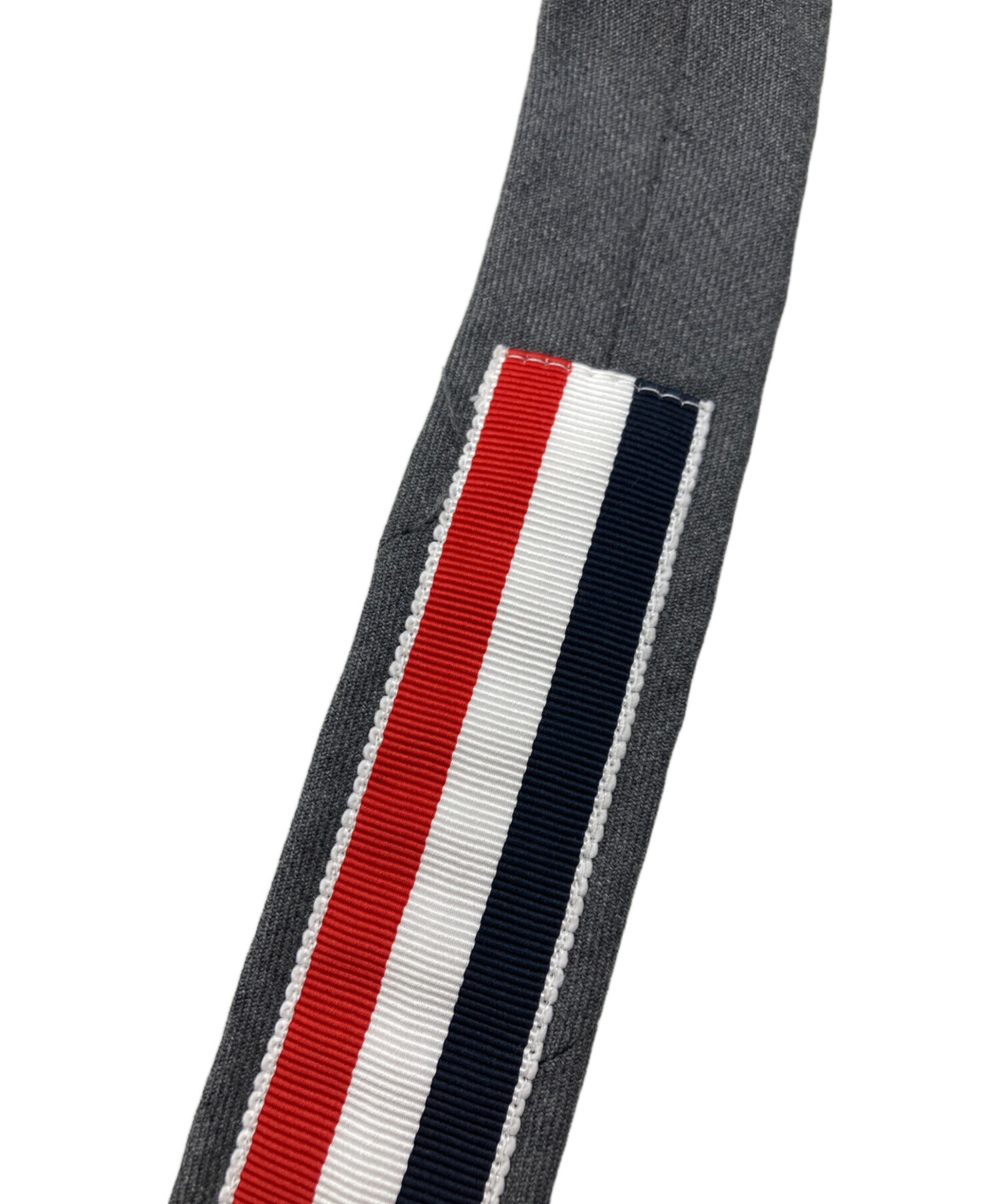 中古・古着通販】Thom Browne (トムブラウン) ウールネクタイ グレー
