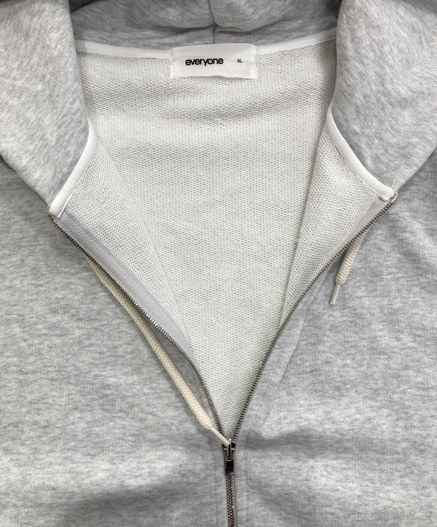 中古・古着通販】everyone (エブリワン) cotton zip up hoodie グレー 