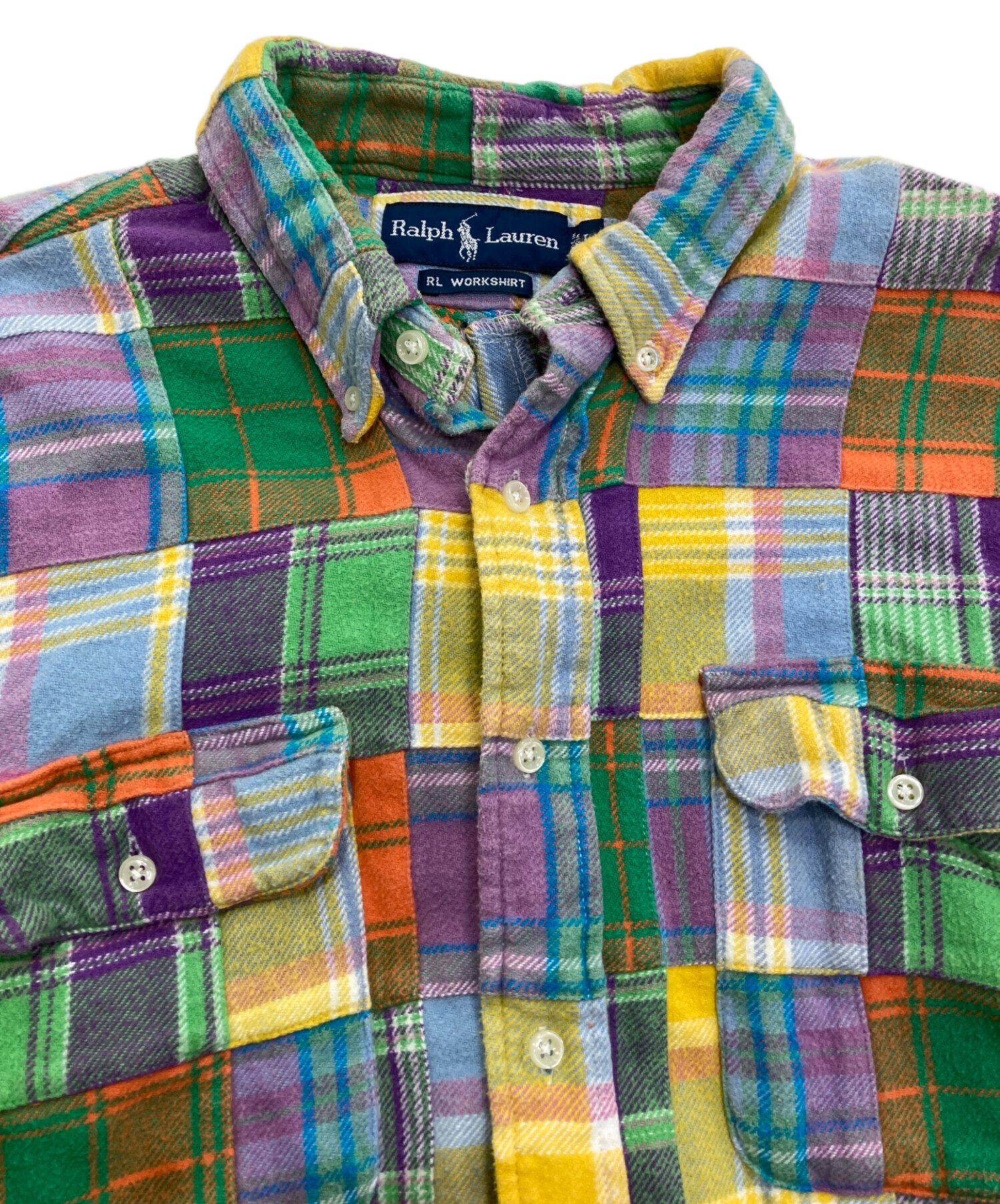 中古・古着通販】RALPH LAUREN (ラルフローレン) パッチワークチェック