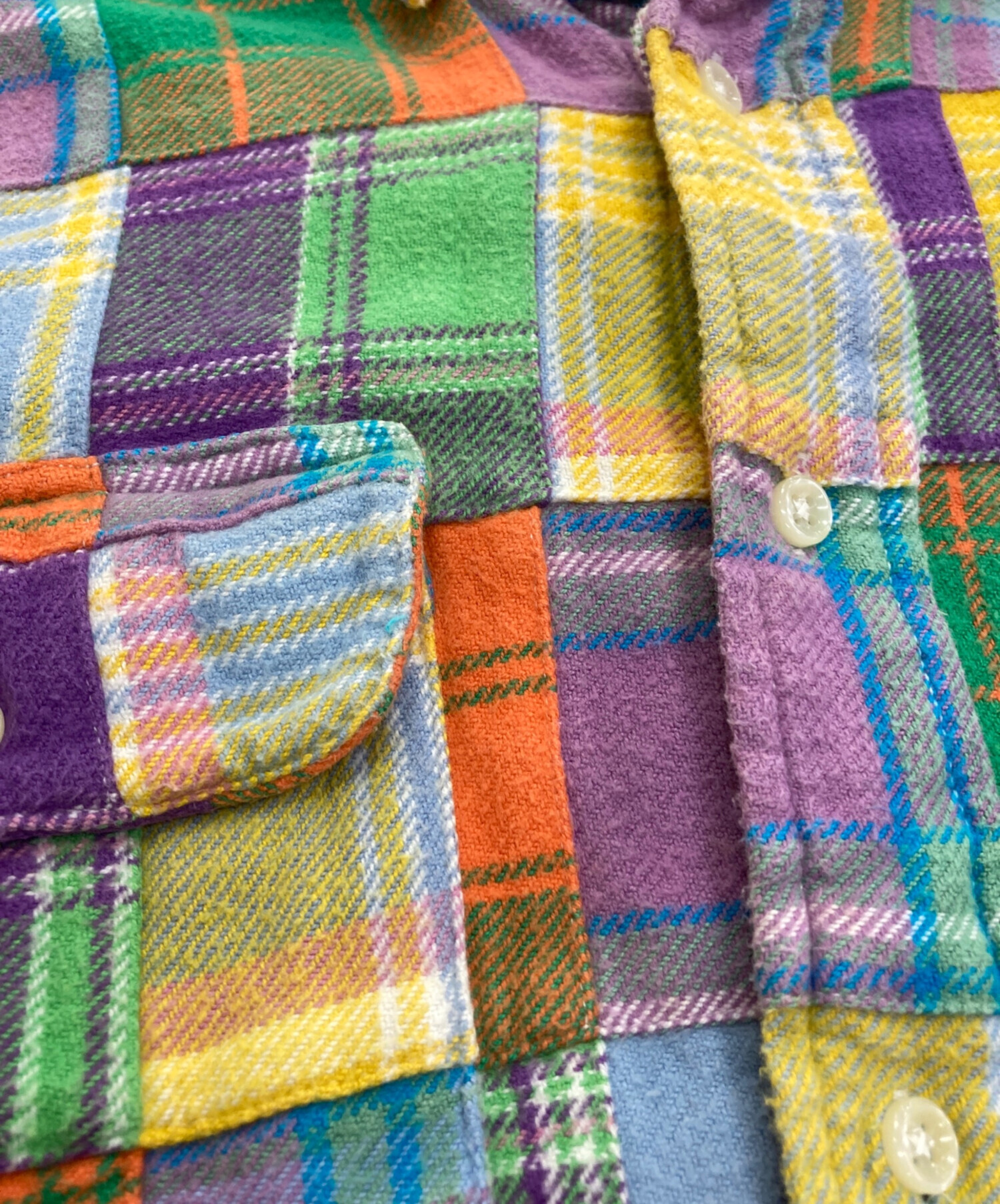 中古・古着通販】RALPH LAUREN (ラルフローレン) パッチワークチェック