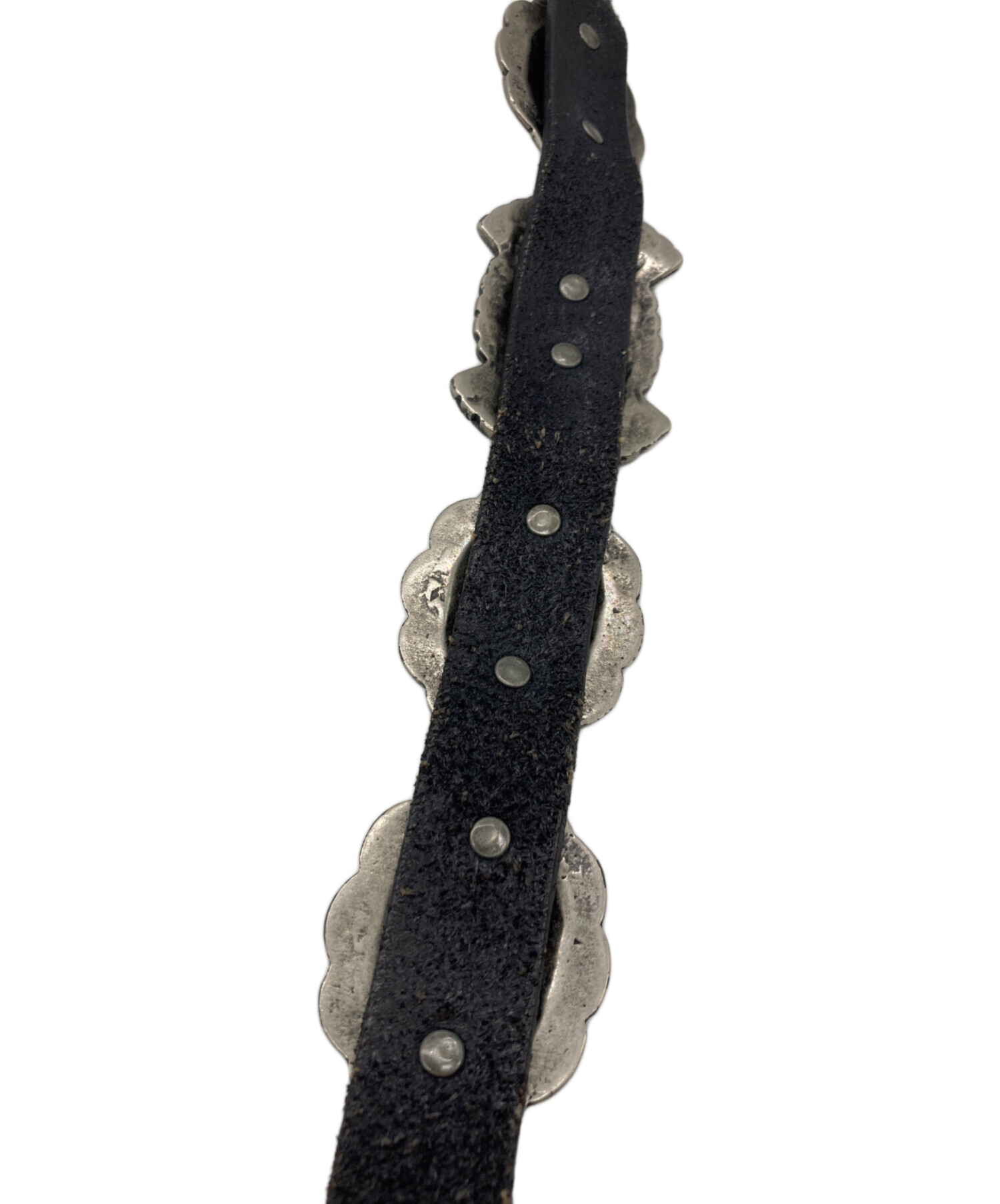 中古・古着通販】PUNTOVITA (プントヴィータ) コンチョベルト ブラック