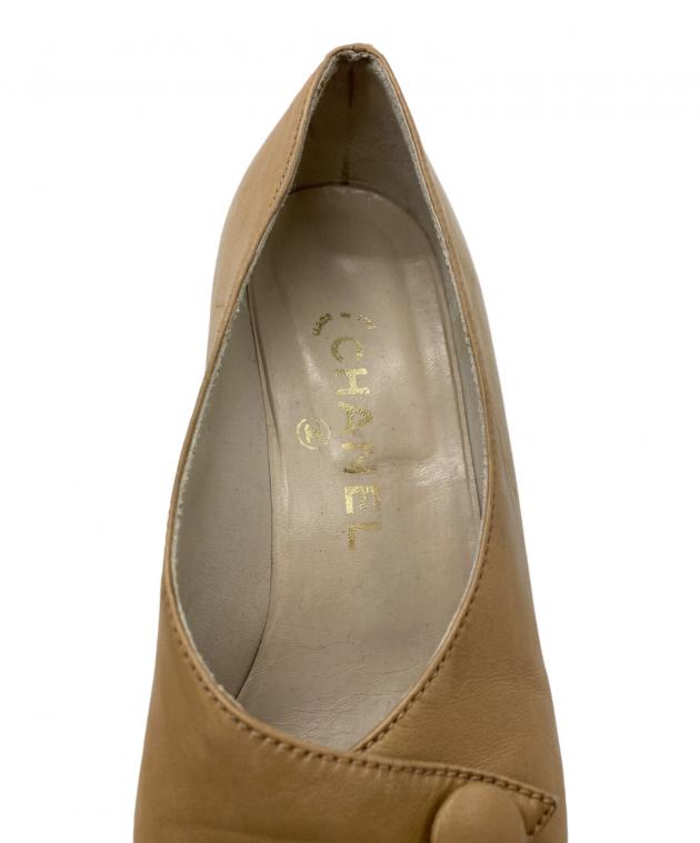 中古・古着通販】CHANEL (シャネル) ヒールパンプス ベージュ サイズ