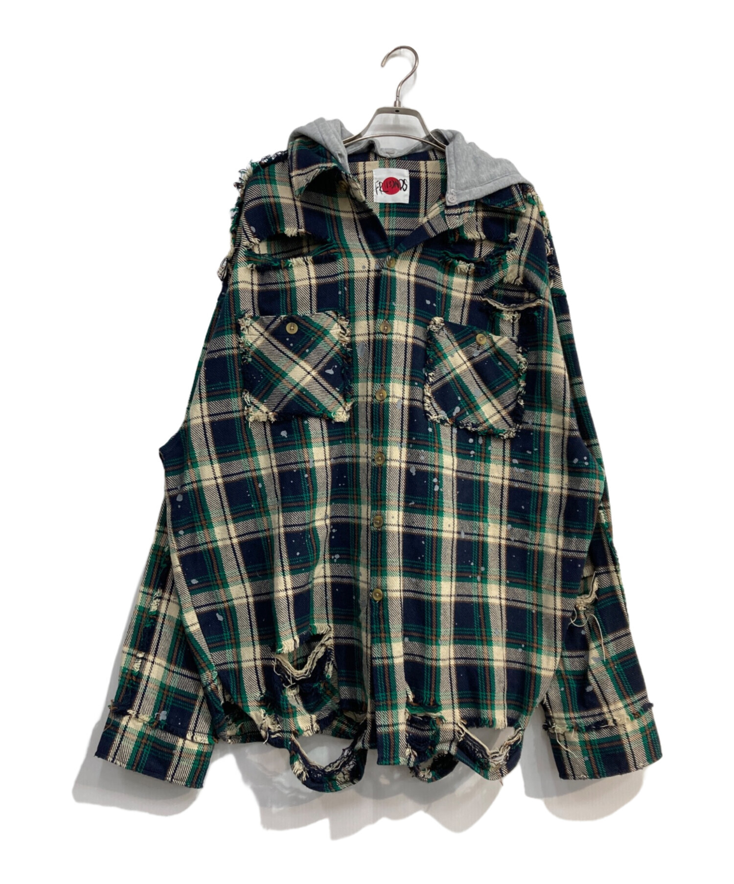 中古・古着通販】FR(13)NDS (フレンズ) Cotton Damege Shirt ネイビー
