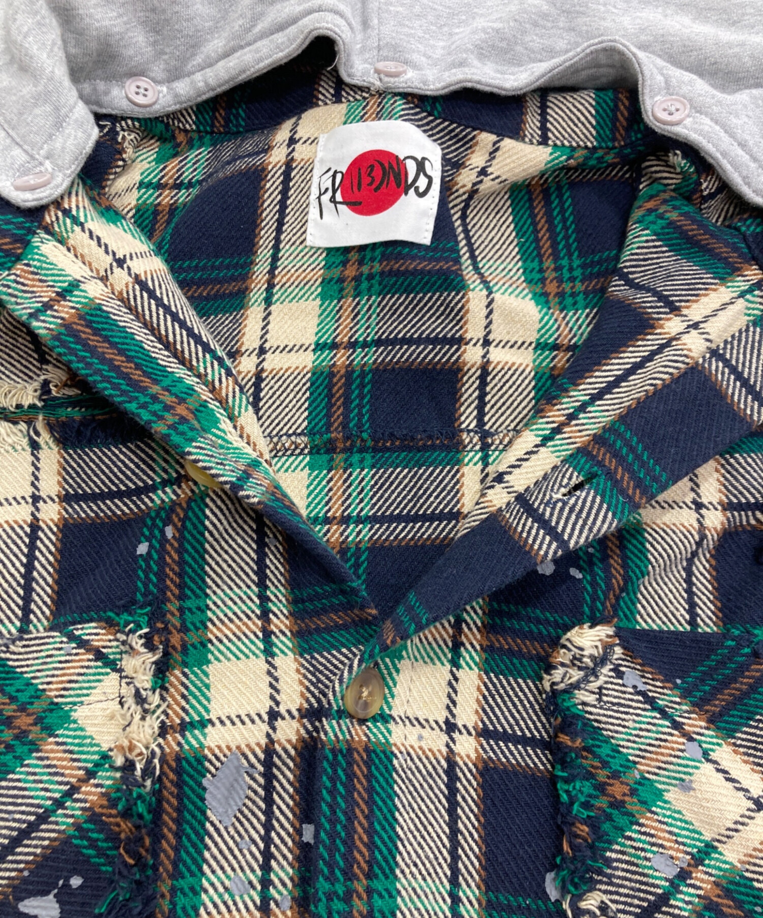 中古・古着通販】FR(13)NDS (フレンズ) Cotton Damege Shirt ネイビー