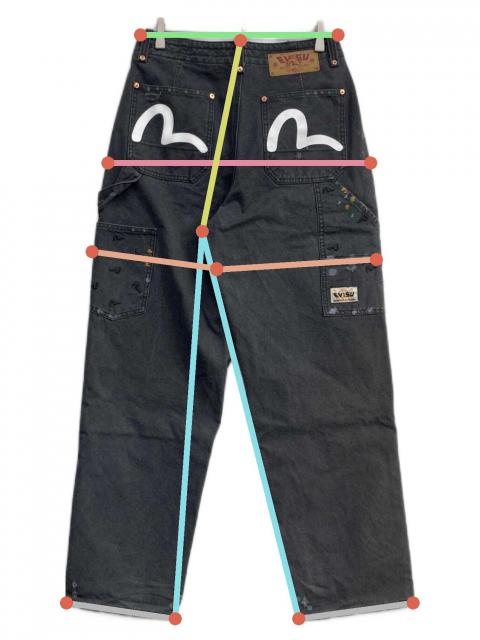 中古・古着通販】EVISU (エヴィス) Seagull Embroidery & Logo Print