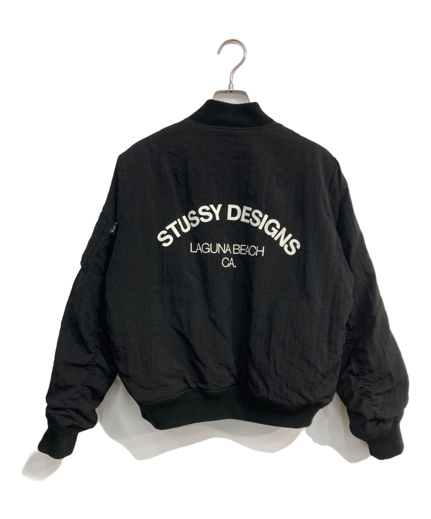 中古・古着通販】stussy (ステューシー) MA-1ジャケット ブラック