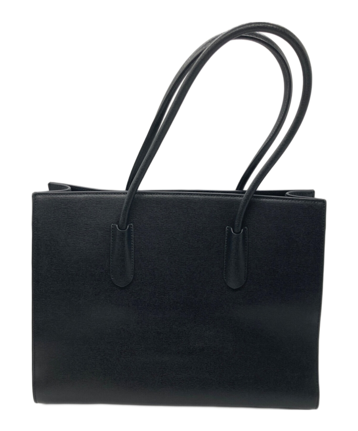 中古・古着通販】FURLA (フルラ) AMINA スクエアトートバッグ ブラック