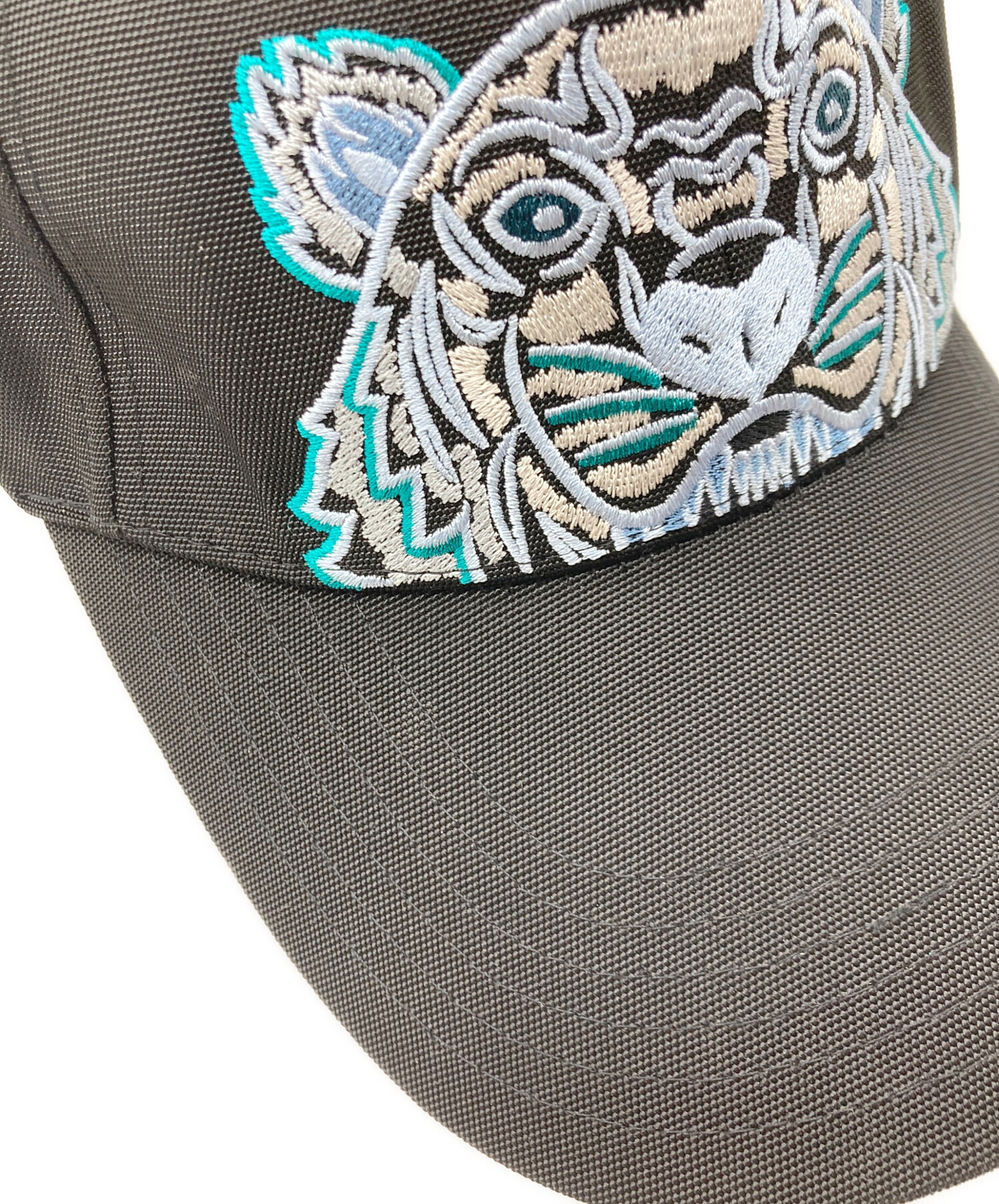 中古・古着通販】KENZO (ケンゾー) タイガー刺繍キャップ ブラック